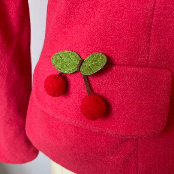 Crisca - 100% Wool Double-Breasted Blazer - with 🍒! - Picture 6 of 12